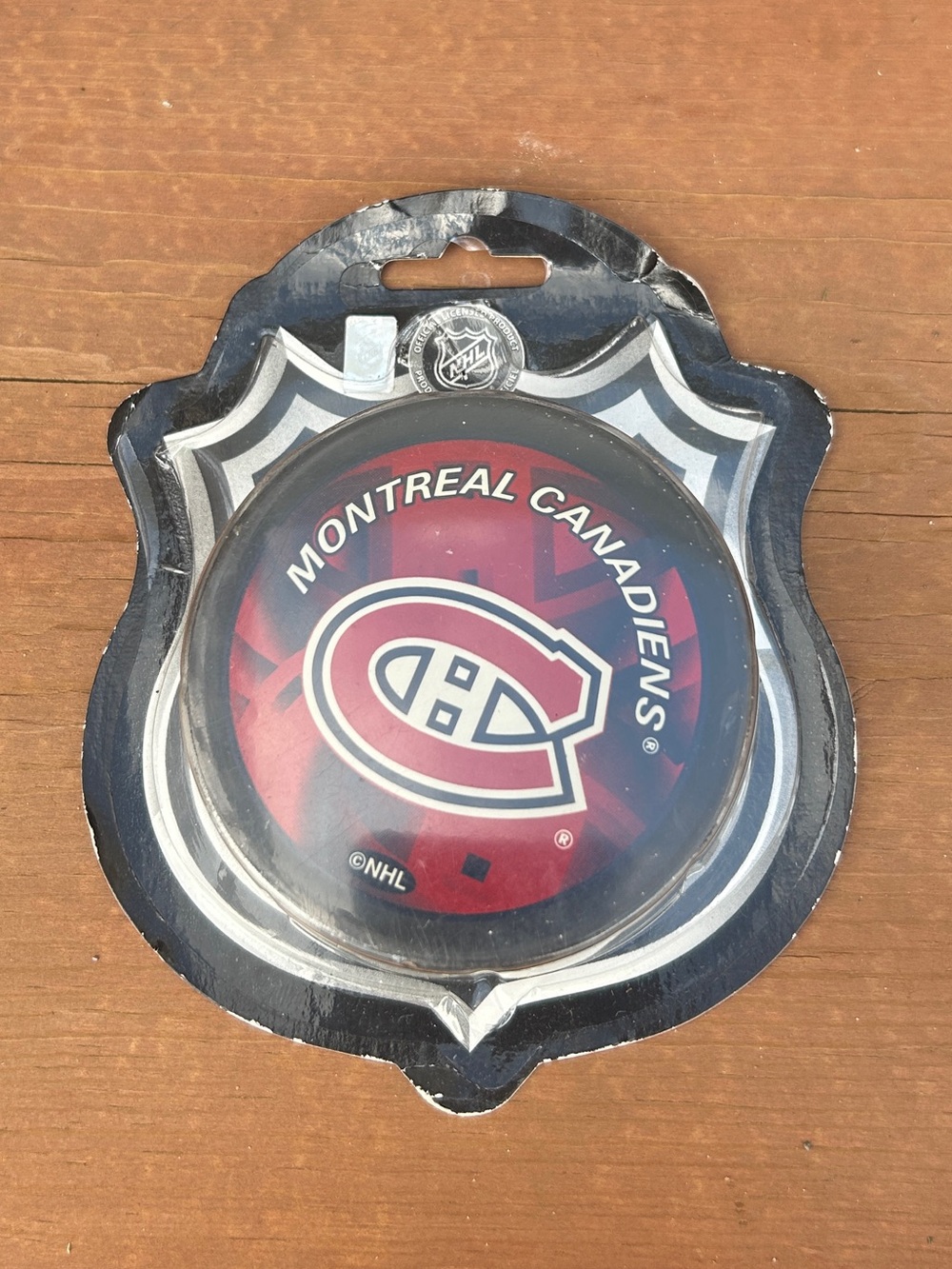Montreal Canadiens NHL Hockey Puck Brand New Sealed Sher Wood.